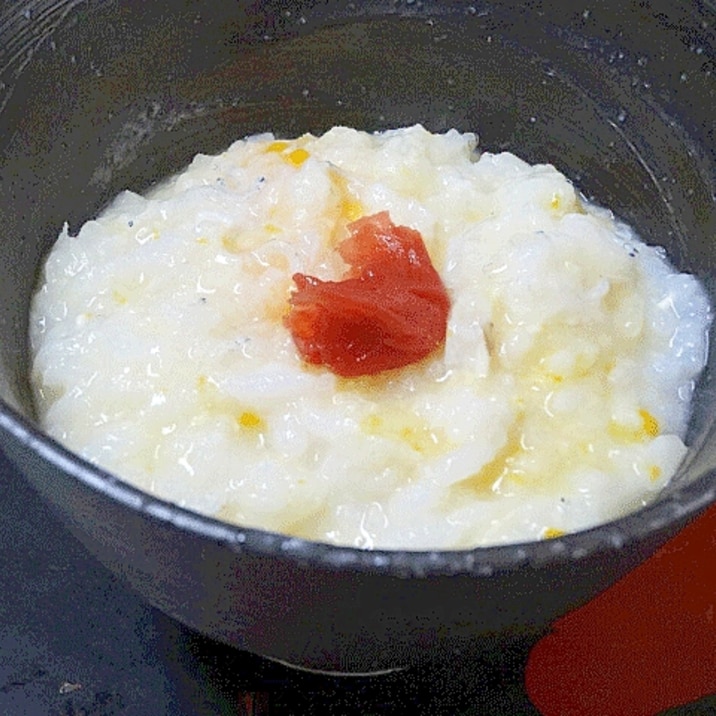 夏の薬膳粥☆　「大根おろし卵粥」